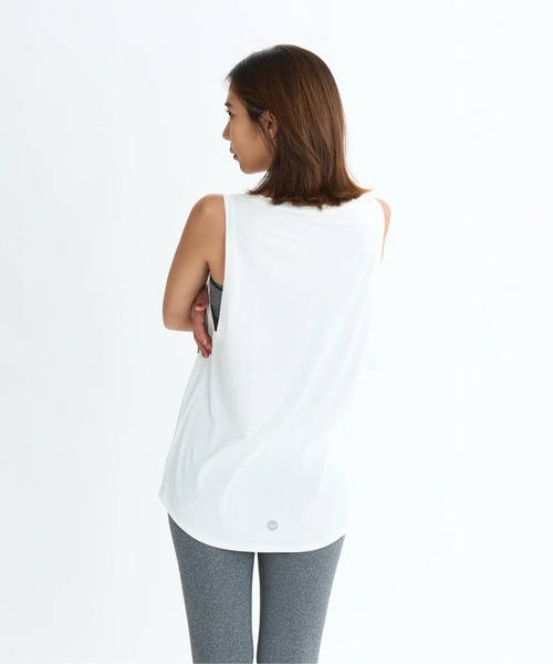 ROXY(ロキシー)の「GOOD VIBES TANK/ロキシー水陸両用速乾UVケアフロントプリントノースリーブ・タンクトップ(水着)(タンクトップ・レディース・ブラック/ミント/ホワイト・LARGE/MEDIUM/SMALL)」の12枚目の写真
