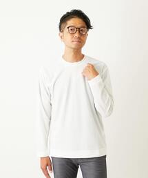 MEN'S MELROSE | ストレッチストライプクルーネックTシャツ(Tシャツ/カットソー)