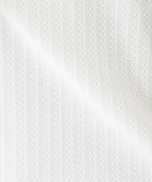 MEN'S MELROSE（メンズメルローズ）の「ストレッチストライプクルーネックTシャツ（Tシャツ/カットソー・メンズ・チャコールグレー/ホワイト/ボルドー・3/4/2）」の11枚目の写真