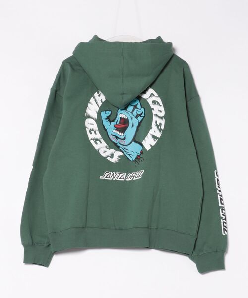 SANTA CRUZ（サンタクルーズ）の「SANTACRUZ/サンタクルーズ SW STRIP HOODED PARKER パーカー 502254302（パーカー・メンズ・シルバーグレー/ライトブラック/グリーン・M/XL/L）」の22枚目の写真