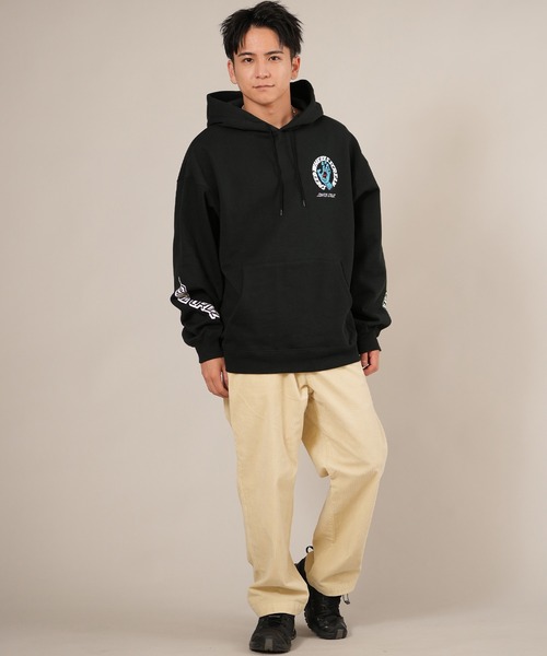 SANTA CRUZ（サンタクルーズ）の「SANTACRUZ/サンタクルーズ SW STRIP HOODED PARKER パーカー 502254302（パーカー・メンズ・シルバーグレー/ライトブラック/グリーン・M/XL/L）」の6枚目の写真