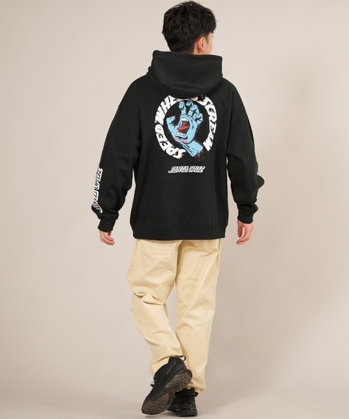 SANTA CRUZ（サンタクルーズ）の「SANTACRUZ/サンタクルーズ SW STRIP HOODED PARKER パーカー 502254302（パーカー・メンズ・シルバーグレー/ライトブラック/グリーン・M/XL/L）」の7枚目の写真