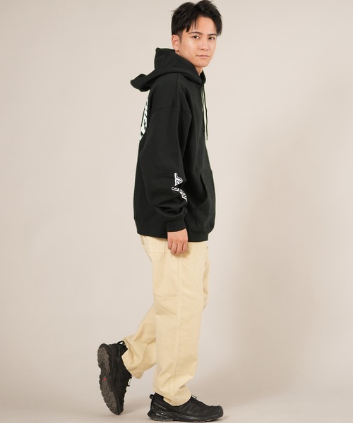 SANTA CRUZ（サンタクルーズ）の「SANTACRUZ/サンタクルーズ SW STRIP HOODED PARKER パーカー 502254302（パーカー・メンズ・シルバーグレー/ライトブラック/グリーン・M/XL/L）」の9枚目の写真