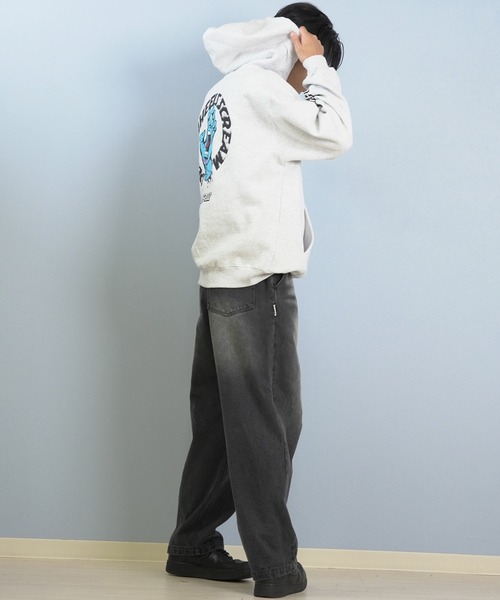 SANTA CRUZ（サンタクルーズ）の「SANTACRUZ/サンタクルーズ SW STRIP HOODED PARKER パーカー 502254302（パーカー・メンズ・シルバーグレー/ライトブラック/グリーン・M/XL/L）」の15枚目の写真