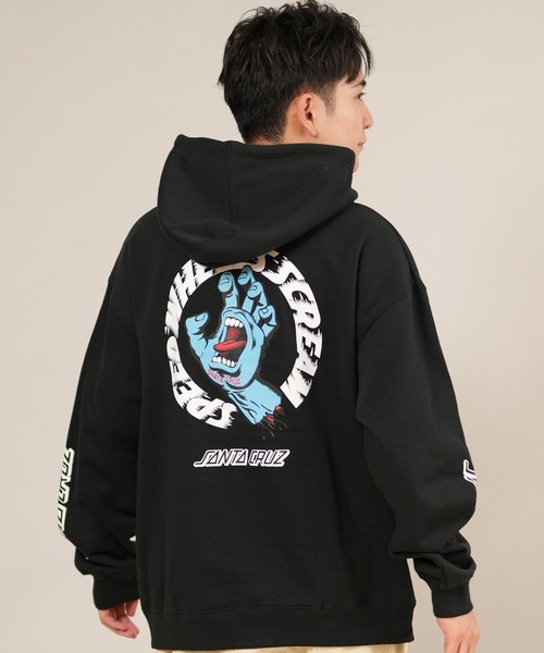 SANTA CRUZ（サンタクルーズ）の「SANTACRUZ/サンタクルーズ SW STRIP HOODED PARKER パーカー 502254302（パーカー・メンズ・シルバーグレー/ライトブラック/グリーン・M/XL/L）」の5枚目の写真