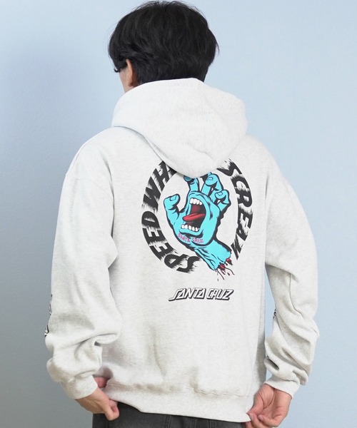 SANTA CRUZ（サンタクルーズ）の「SANTACRUZ/サンタクルーズ SW STRIP HOODED PARKER パーカー 502254302（パーカー・メンズ・シルバーグレー/ライトブラック/グリーン・M/XL/L）」の11枚目の写真