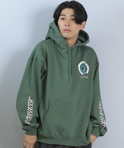 SANTA CRUZ（サンタクルーズ）の「SANTACRUZ/サンタクルーズ SW STRIP HOODED PARKER パーカー 502254302（パーカー・メンズ・シルバーグレー/ライトブラック/グリーン・M/XL/L）」の16枚目の写真