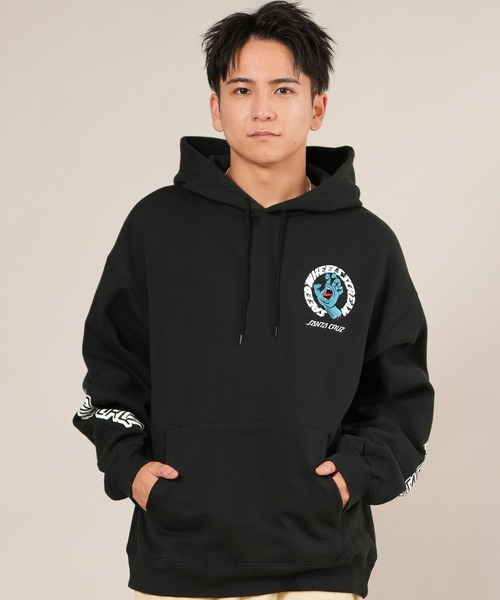 SANTA CRUZ（サンタクルーズ）の「SANTACRUZ/サンタクルーズ SW STRIP HOODED PARKER パーカー 502254302（パーカー・メンズ・シルバーグレー/ライトブラック/グリーン・M/XL/L）」の4枚目の写真