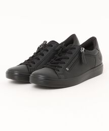 幅広 CLASSIC SNEAKER サイドジップスニーカー しなやか上質カウレザー 本革