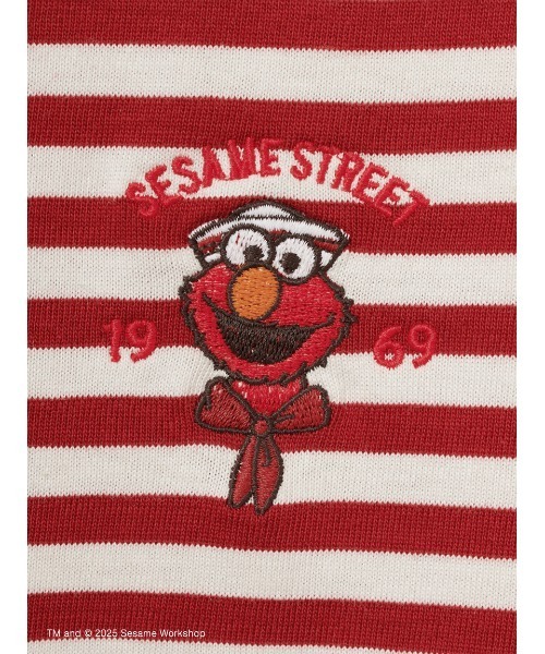 SESAME STREET(セサミストリート)の「【LADIES】マリンボーダー コットンプルオーバー(Tシャツ/カットソー・レディース・グリーン/レッド/ピンク/イエロー/ネイビー・F)」の9枚目の写真