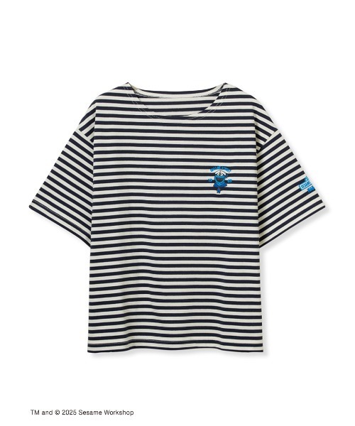 SESAME STREET(セサミストリート)の「【LADIES】マリンボーダー コットンプルオーバー(Tシャツ/カットソー・レディース・グリーン/レッド/ピンク/イエロー/ネイビー・F)」の15枚目の写真