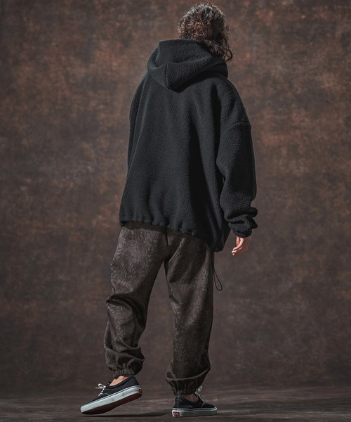 Jih Nunc（ジーヌンク）の「mp14001-リーフ総柄ポンチジョガーパンツ(JIH-R1135)（その他パンツ・メンズ・ベージュ/チャコール・S/L/M）」の10枚目の写真