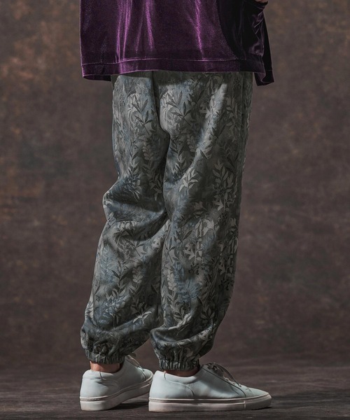 Jih Nunc（ジーヌンク）の「mp14001-リーフ総柄ポンチジョガーパンツ(JIH-R1135)（その他パンツ・メンズ・ベージュ/チャコール・S/L/M）」の14枚目の写真