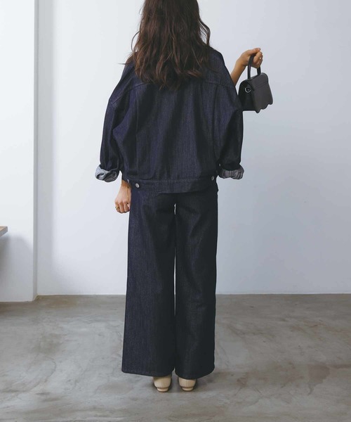 PICCIN(ピッチン)の「ラメデニムジャケット(デニムジャケット・レディース・ブルー・M)」の9枚目の写真