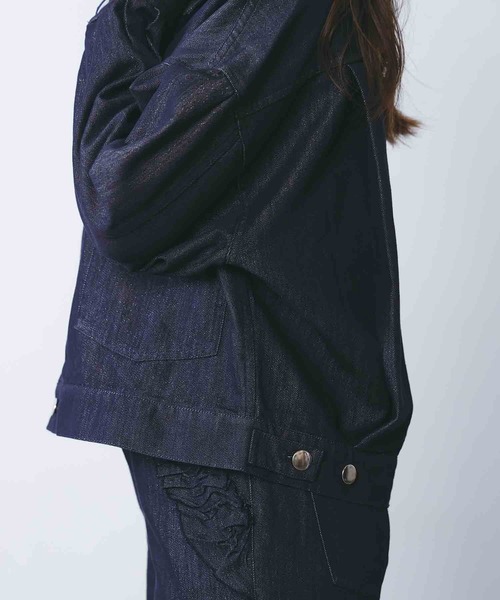PICCIN(ピッチン)の「ラメデニムジャケット(デニムジャケット・レディース・ブルー・M)」の13枚目の写真