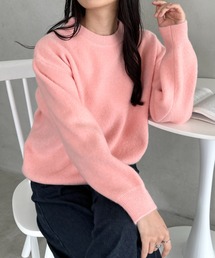 クルーネックニットプルオーバー