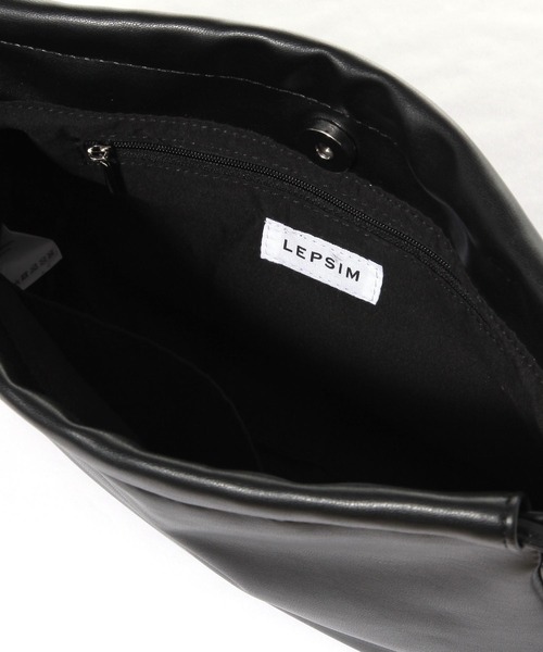 LEPSIM（レプシィム）の「ドロストスクエアバッグ　578196（ショルダーバッグ・レディース・ベージュ/ガンメタ/ブラック・ONE SIZE）」の10枚目の写真