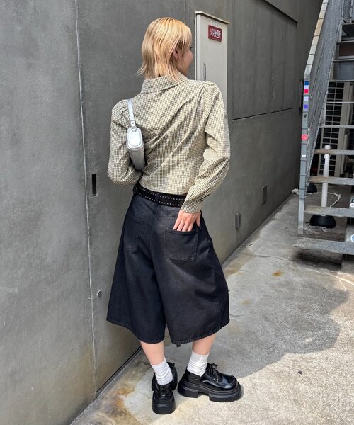 WHO'S WHO gallery(フーズフーギャラリー)の「パフスリーブギャザーブラウス(シャツ/ブラウス・レディース・ブラウン/グリーン/ネイビー・FREE)」の16枚目の写真