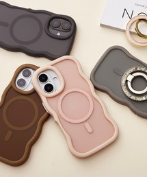 Hamee(ハミィ)のiPhone 16/15/14/13/Galaxy S25/S24/Z Fold7/Z Flip7 専用 PHONEAR MagSafe対応 なみなみマット スマホケース(スマホケース/カバー)
