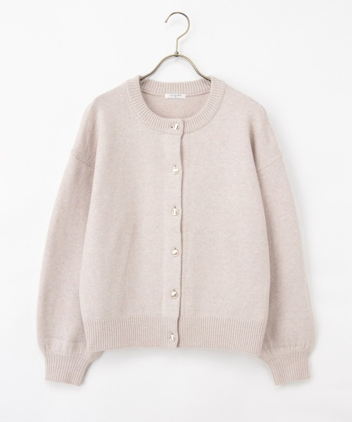 Honeys（ハニーズ）の「ラメクルーカーディガン（カーディガン/ボレロ・レディース・ライトグリーン/ピンク/ブルー/グレー/モカ・M/LL/L/3L）」の20枚目の写真