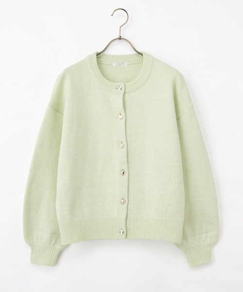 Honeys（ハニーズ）の「ラメクルーカーディガン（カーディガン/ボレロ・レディース・ライトグリーン/ピンク/ブルー/グレー/モカ・M/LL/L/3L）」の22枚目の写真