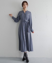 Andemiu | 【WEB限定】キンボタンサファリワンピース601751(ワンピース)