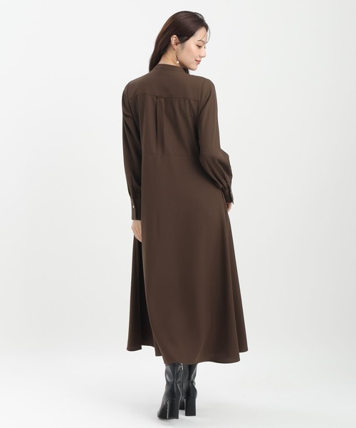 Andemiu（アンデミュウ）の「【WEB限定】キンボタンサファリワンピース601751（ワンピース・レディース・ネイビー/ブラウン/ブルーグレー/ライトグリーン・FREE）」の12枚目の写真