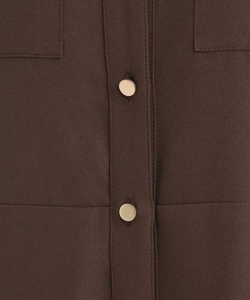 Andemiu（アンデミュウ）の「【WEB限定】キンボタンサファリワンピース601751（ワンピース・レディース・ネイビー/ブラウン/ブルーグレー/ライトグリーン・FREE）」の19枚目の写真