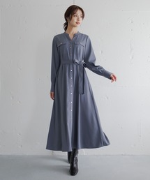 Andemiu（アンデミュウ）の「【WEB限定】キンボタンサファリワンピース601751（ワンピース）」