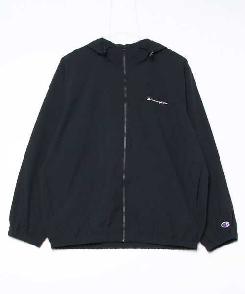 Champion（チャンピオン）の「チャンピオン  ZIP HOODED JACKET_（ナイロンジャケット・メンズ・オリーブ/ブラック・LL/L/M）」の2枚目の写真