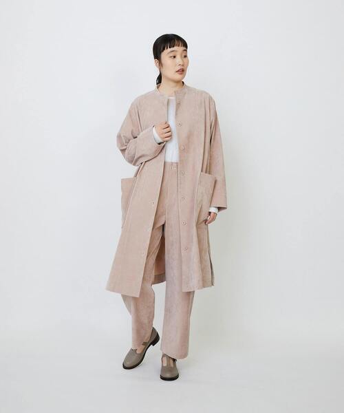 LOISIR（ロワズィール）の「シャンブレーベルベットクロップドパンツ（その他パンツ・レディース・ピンク/ブラウン・38/40）」の4枚目の写真