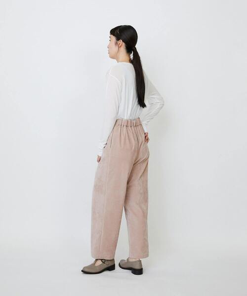 LOISIR（ロワズィール）の「シャンブレーベルベットクロップドパンツ（その他パンツ・レディース・ピンク/ブラウン・38/40）」の8枚目の写真