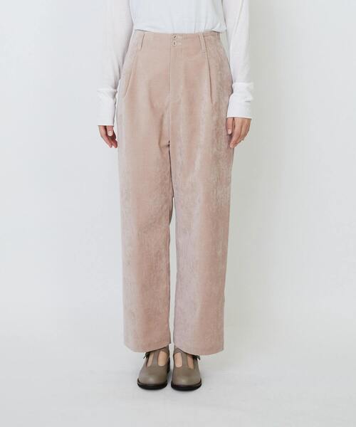 LOISIR（ロワズィール）の「シャンブレーベルベットクロップドパンツ（その他パンツ・レディース・ピンク/ブラウン・38/40）」の9枚目の写真