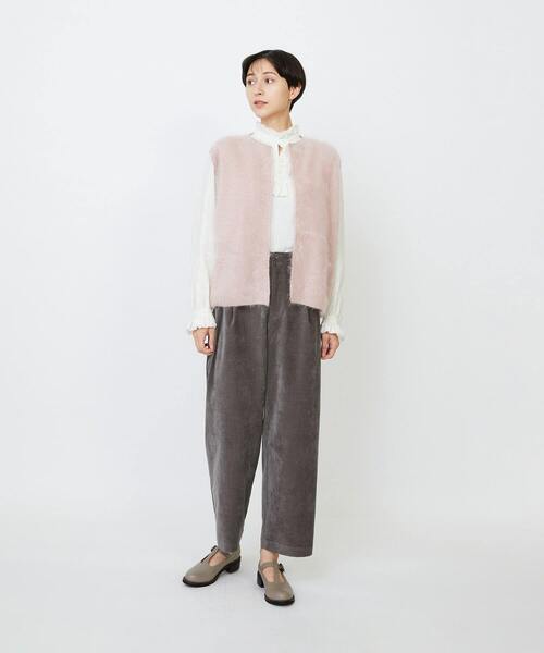 LOISIR（ロワズィール）の「シャンブレーベルベットクロップドパンツ（その他パンツ・レディース・ピンク/ブラウン・38/40）」の13枚目の写真