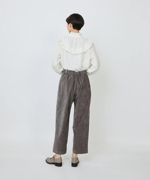 LOISIR（ロワズィール）の「シャンブレーベルベットクロップドパンツ（その他パンツ・レディース・ピンク/ブラウン・38/40）」の17枚目の写真