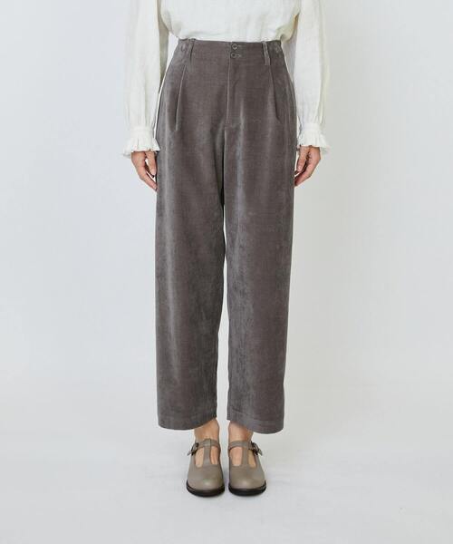 LOISIR（ロワズィール）の「シャンブレーベルベットクロップドパンツ（その他パンツ・レディース・ピンク/ブラウン・38/40）」の18枚目の写真