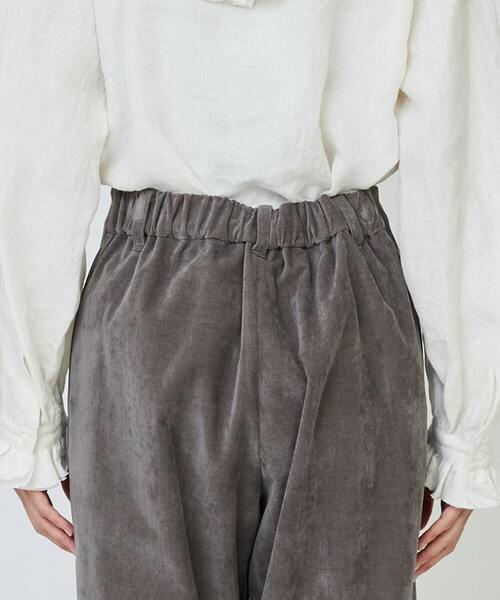 LOISIR（ロワズィール）の「シャンブレーベルベットクロップドパンツ（その他パンツ・レディース・ピンク/ブラウン・38/40）」の22枚目の写真