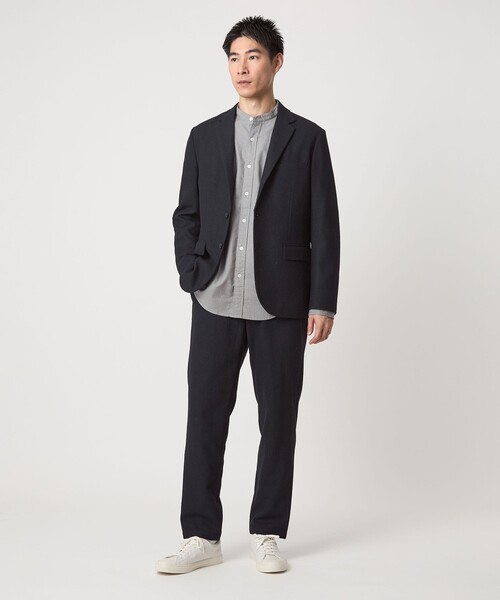 green label relaxing(グリーンレーベルリラクシング)の「ウォッシャブル ホームスパン ナロー ジャケット -ストレッチ-(テーラードジャケット・メンズ・ダークブラウン/ダークグレー/ネイビー/その他1/その他2・XS/S/M/L/XL/XXL)」の14枚目の写真