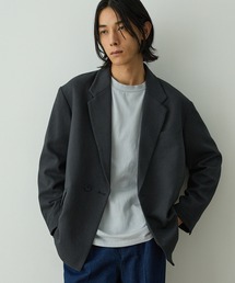 EMMA CLOTHES（エマクローズ）の「【セットアップ対応】ウールライクファブリックリラックスシングルボタンジャケット（テーラードジャケット）」