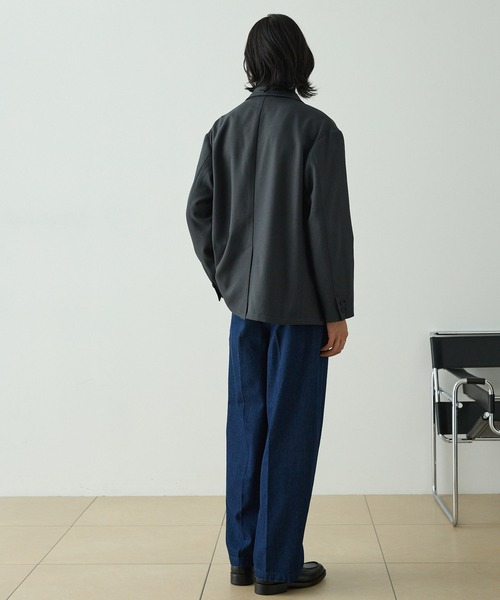 セール】【セットアップ対応】ウールライクファブリックリラックス