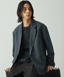 EMMA CLOTHES（エマクローズ）の「【セットアップ対応】ウールライクファブリックリラックスシングルボタンジャケット（テーラードジャケット）」