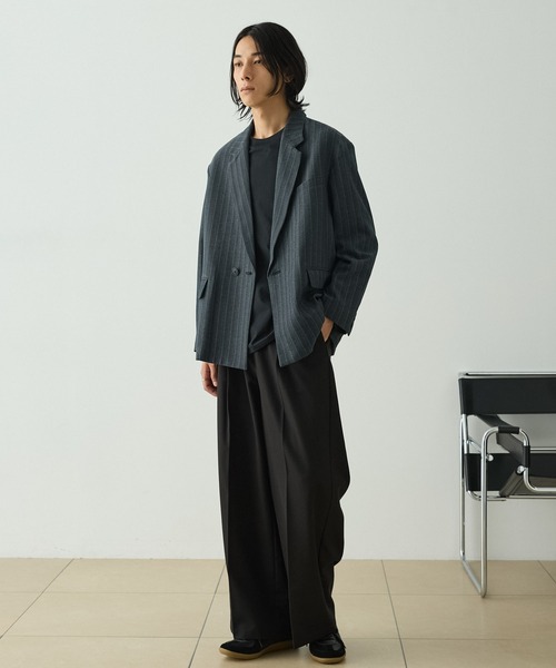 セール】【セットアップ対応】ウールライクファブリックリラックス