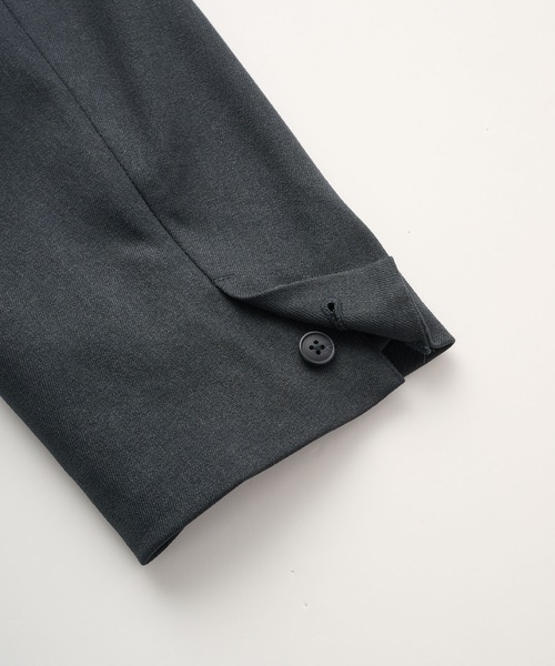 EMMA CLOTHES(エマクローズ)の「【セットアップ対応】ウールライクファブリックリラックスシングルボタンジャケット(テーラードジャケット・メンズ・グレー/ブラック/グレイッシュベージュ/ブラック系・S/L/M)」の6枚目の写真