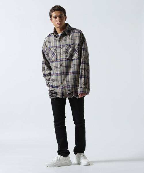FR(13)NDS（フレンズ）の「FR(13)NDS/フレンズ/Pigment Check Shirt（シャツ/ブラウス・メンズ・レッド/ブラック/ベージュ・L/M）」の17枚目の写真