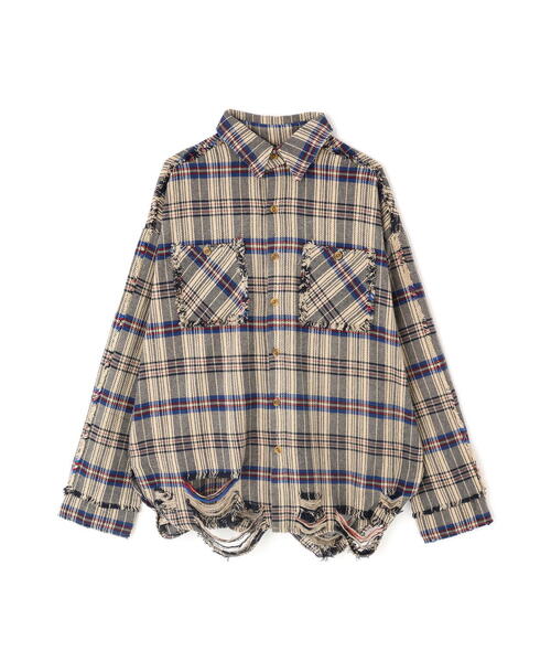 FR(13)NDS（フレンズ）の「FR(13)NDS/フレンズ/Pigment Check Shirt（シャツ/ブラウス・メンズ・レッド/ブラック/ベージュ・L/M）」の18枚目の写真