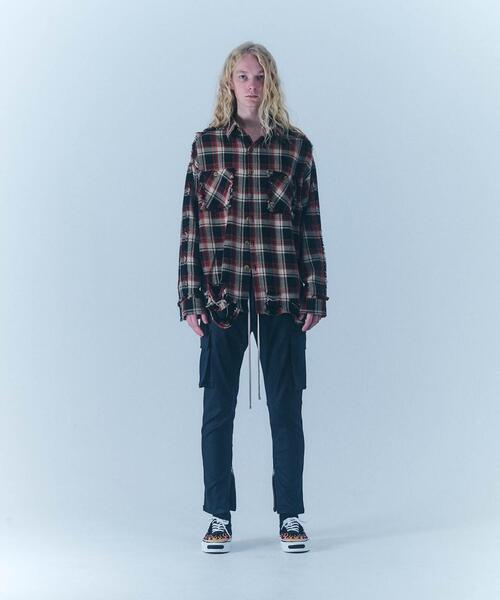 FR(13)NDS（フレンズ）の「FR(13)NDS/フレンズ/Pigment Check Shirt（シャツ/ブラウス・メンズ・レッド/ブラック/ベージュ・L/M）」の19枚目の写真
