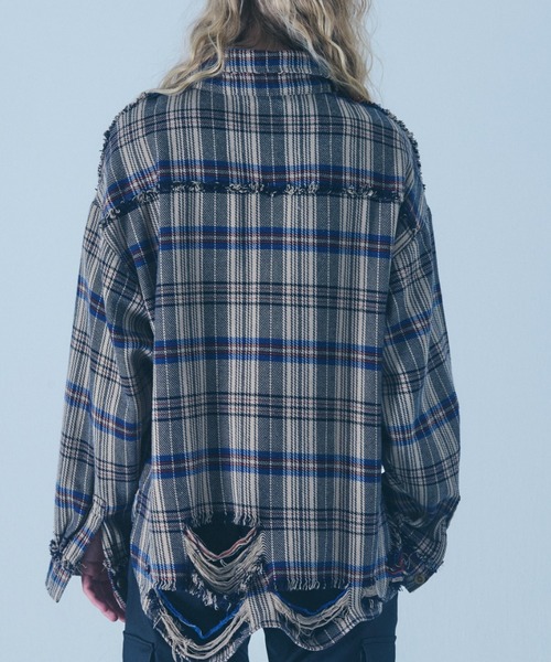 FR(13)NDS（フレンズ）の「FR(13)NDS/フレンズ/Pigment Check Shirt（シャツ/ブラウス・メンズ・レッド/ブラック/ベージュ・L/M）」の6枚目の写真