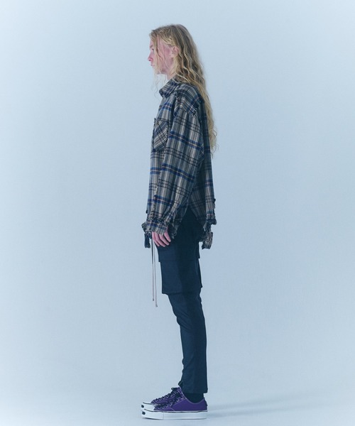 FR(13)NDS（フレンズ）の「FR(13)NDS/フレンズ/Pigment Check Shirt（シャツ/ブラウス・メンズ・レッド/ブラック/ベージュ・L/M）」の8枚目の写真