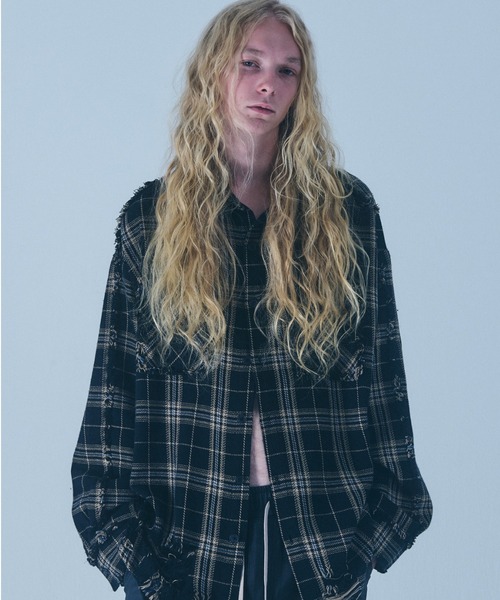 FR(13)NDS（フレンズ）の「FR(13)NDS/フレンズ/Pigment Check Shirt（シャツ/ブラウス・メンズ・レッド/ブラック/ベージュ・L/M）」の10枚目の写真