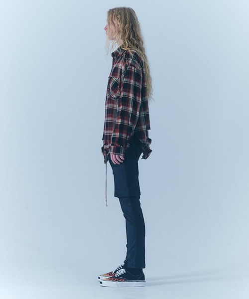 FR(13)NDS（フレンズ）の「FR(13)NDS/フレンズ/Pigment Check Shirt（シャツ/ブラウス・メンズ・レッド/ブラック/ベージュ・L/M）」の14枚目の写真